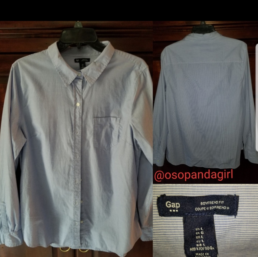 GAP boyfriend blouse (L)